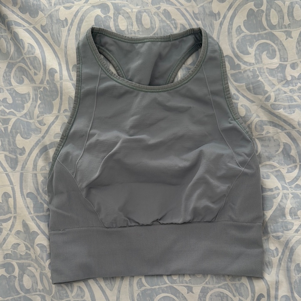 Lululemon Blue Sports Bra High Neck longline